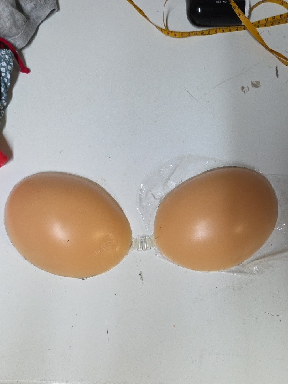 Silicone Strapless Adhesive Push Up Bra - Nude/Cream Sz E ✨️5/$30